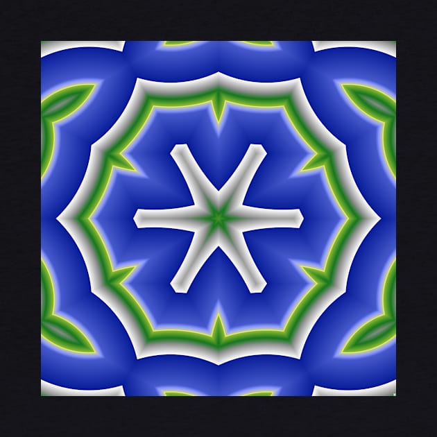 A blue and green kaleidoscope by TiiaVissak